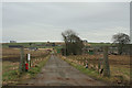 The lane to Waulkmill Farm