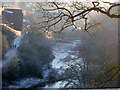 New Lanark and the Clyde on a very cold morning