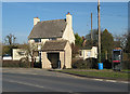 Phone box and bus shelter at Hartpury