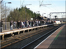 SP0889 : Aston Station: Going home after the match by Row17