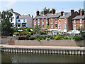 Houses up stream from the weir