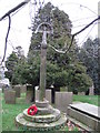 SK3474 : Memorial in Barlow Churchyard by Alan Heardman