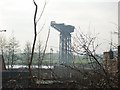 View to Clydebank Titan Crane from Clydebank train station