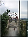 Footbridge over the Preston to Colne Railway