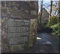 Nunney Market Cross Notice