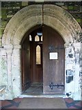 SU0513 : Doorway, St Mary and St Bartholomew Church, Cranborne by Maigheach-gheal