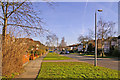 Houndsden Road, London N21, looking east.