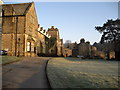 Giggleswick School from below The Flat