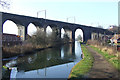 SJ9100 : Viaduct across Canal, Wolverhampton by Roger  D Kidd