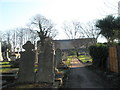 Gravestones by the prison