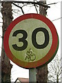 Graffiti on traffic sign