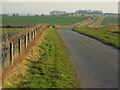 Farm road north of Sheepdrove Farm