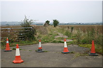 SP6309 : Footpath across the old airfield by Shaun Ferguson