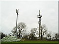 SN3441 : Masts at Aberbanc by Marion Phillips