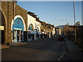 Arched shops in King Edward Street, Barmouth