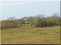 View across rough grazing towards Perthi Cottage