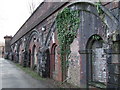 Bricked-up railway arches