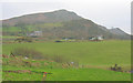 Cottages in the shadow of Y Gwylwyr hill