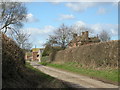 Sutton House & lane to Sutton Maddock.