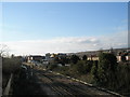 Standing on the bridge looking towards Cosham Station