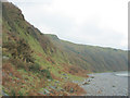 Slumped boulder clay cliffs below Gallt y Bwlch