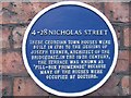 4-28 Nicholas Street blue plaque