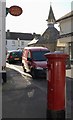 Chagford post office and pillar box