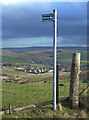 Bridleway Sign above Ogden