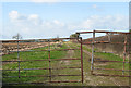 Gated track and footpath