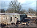 The ruins of Castlemilk House