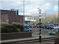 Town centre signpost