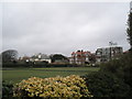 Looking over the bowling green to Eastern Parade