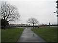 Deserted tennis courts at Southsea