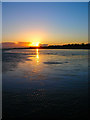 SZ9097 : Sunset Over Aldwick Beach by Simon Carey
