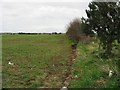 TR2966 : Looking E along field boundary from Seamark Road by Nick Smith