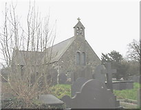 SH4758 : The western end of St Gwyndaf's CinW Church, Llanwnda by Eric Jones