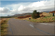 NC2908 : Junction of Track to Benmore Lodge and the A837 by Peter Gamble