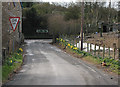 Minor road meets the A40 at Dursley Cross