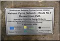 Cycleway Plaque