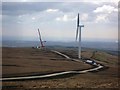SD8317 : Scout Moor Wind Farm Tower No 7 under construction by Paul Anderson