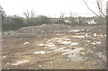 Construction site for an estate of bungalows at Bethesda Bach crossroads