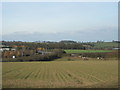 Across the field to the A464