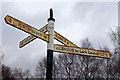 Signpost at Rannoch Station
