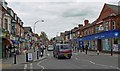 Shops along Queens Road