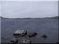 NB2137 : Rocks at Loch Eilastar by Philip