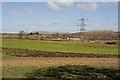 Looking across fields from Groves Down towards King