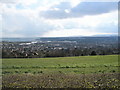 Looking down into Cosham from the top of Portsdown Hill