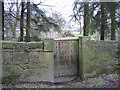 SJ2266 : Old gate at Gwysaney by John S Turner