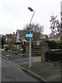 Lamppost  indicating the Warblington Cycleway