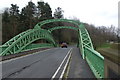 SO3405 : The Chain Bridge across the river Usk by Roger Davies